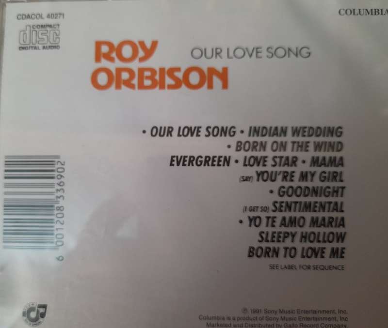 Roy Orbison - Our love song