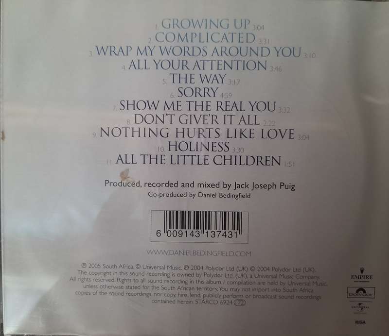 Daniel Bedingfield - Second first impression