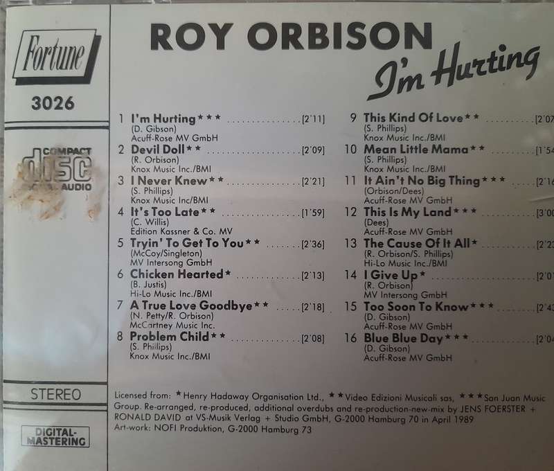 Roy Orbison - I`m hurting