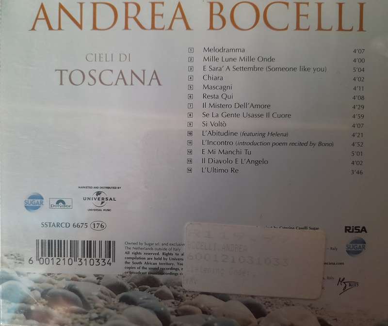 Andrea Bocelli - Cieli Di Toscana