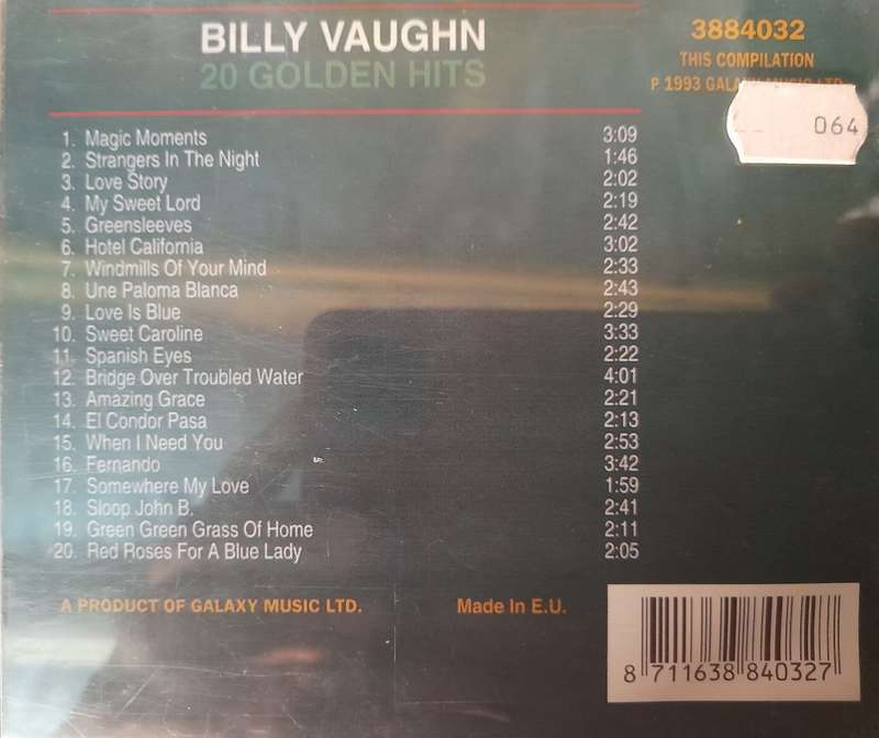 Billy Vaughn - 20 Golden Hits