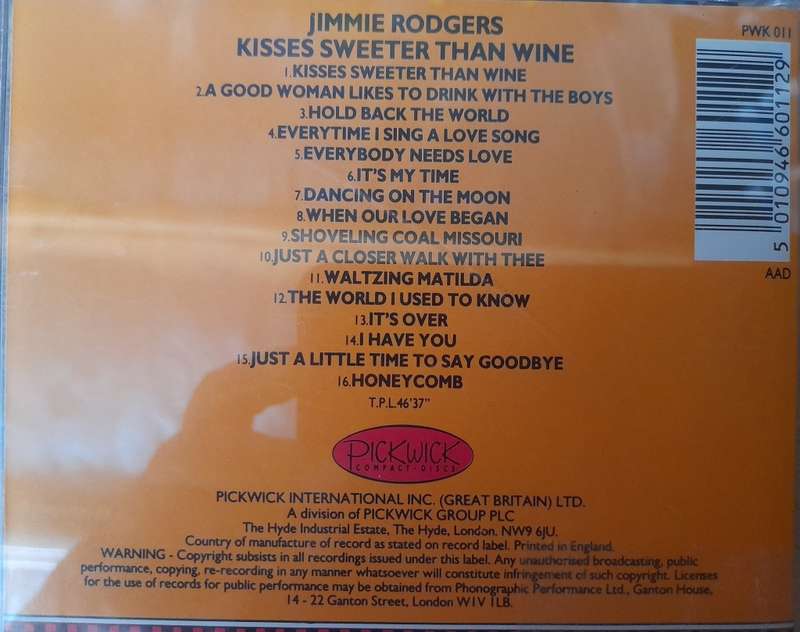 Jimmie Rodgers - Kisses sweeter than wine