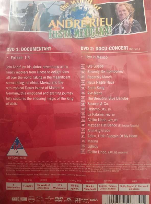 DVD: Andre Rieu - Fiesta Mexicanna!