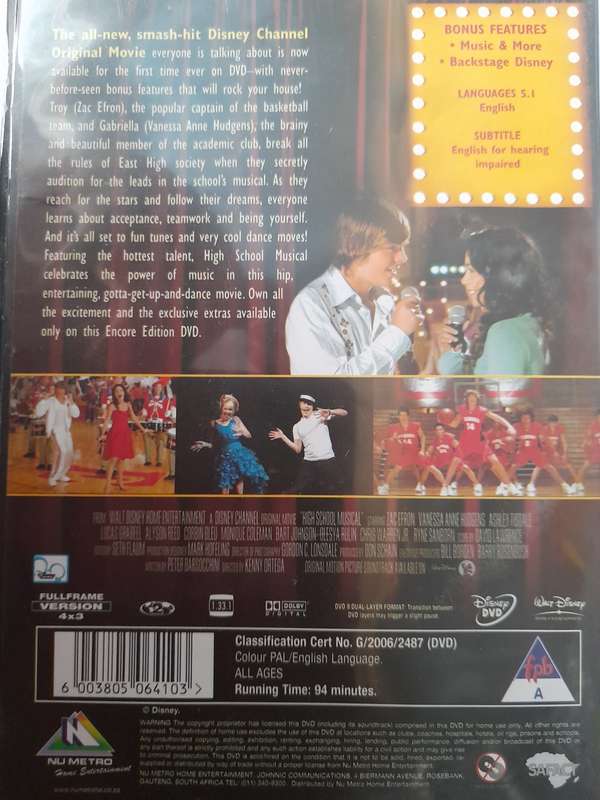 DVD: High School Musical - Encore Edition