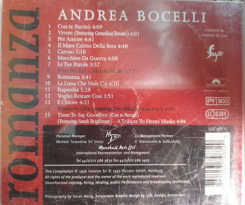 Andrea Bochelli - Romanza