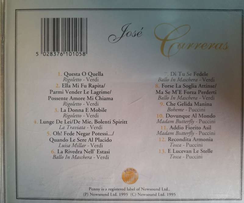 Jose Carreras - The Virtouso Cellection