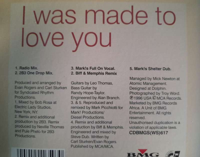 Lorraine Cato - I was made to love you (No back sleeve)