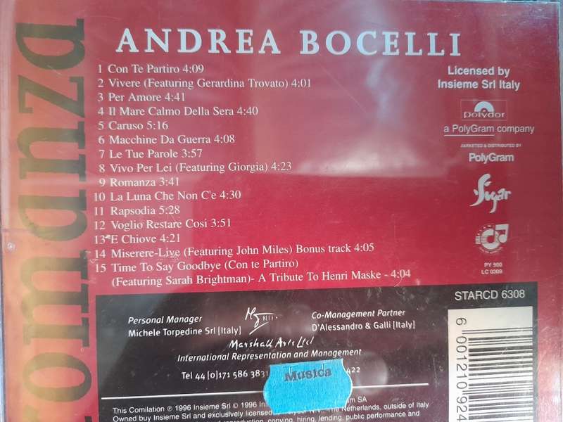 Andrea Bocelli - Romanza
