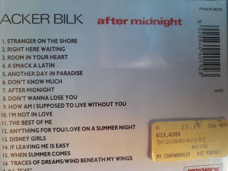 Acker Bilk - After Midnight