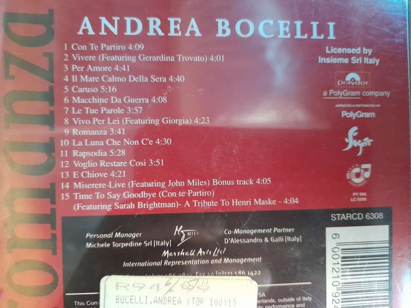 Andrea Bocelli - Romanza