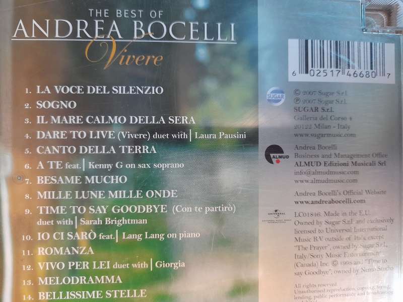 Andrea Bocelli - Vivere