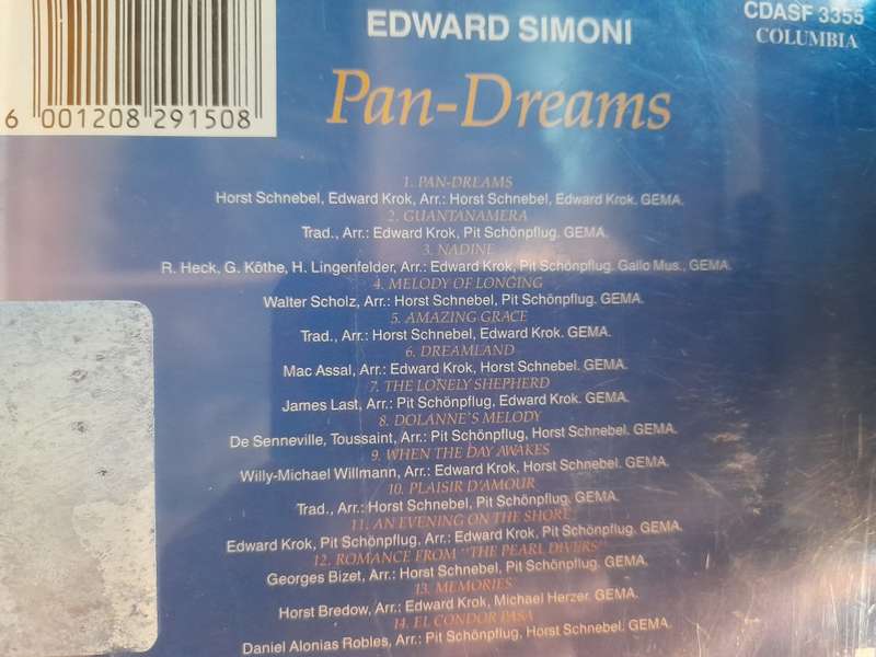 Edward Simoni - Pan-Dreams
