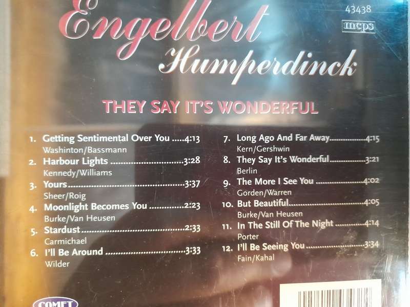 Engelbert Humperdinck - They say it`s wonderful