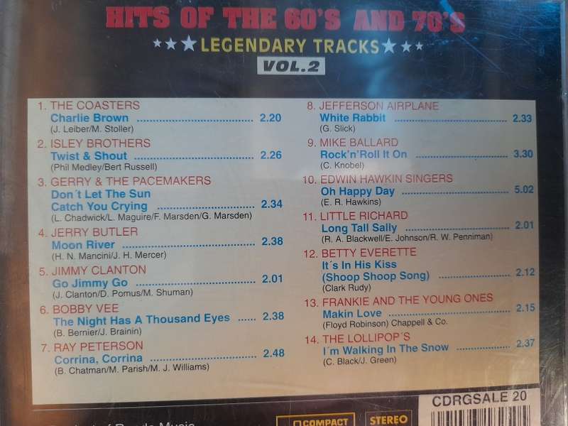 Hits of the 60`s and 70`s - Volume 2