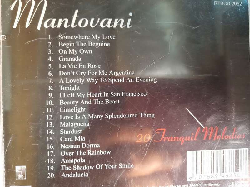 Mantovani - 20 Tranquil Melodies