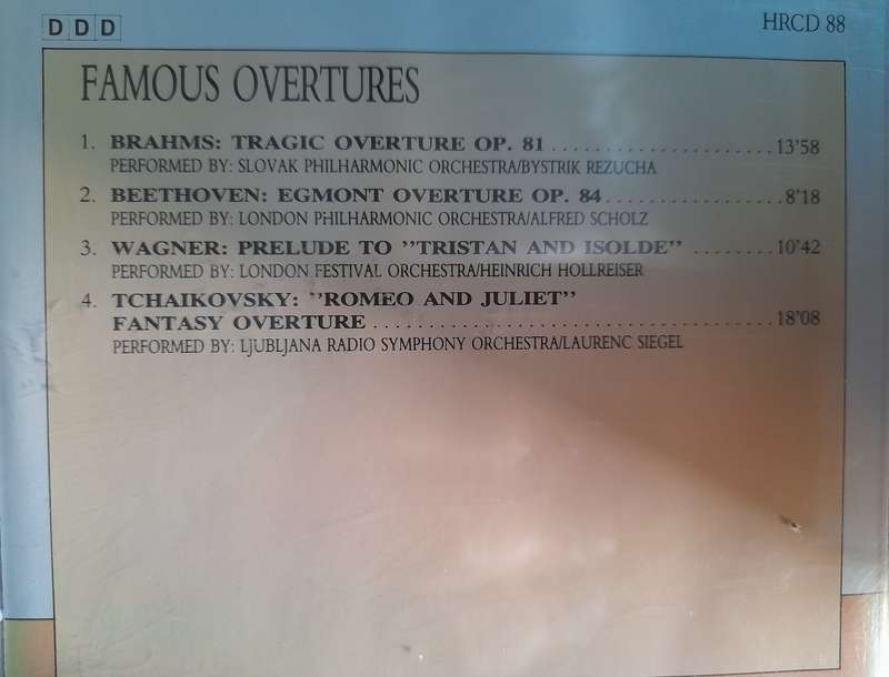 Collection of Classical Music: Famous Overtures 8 - CD 4