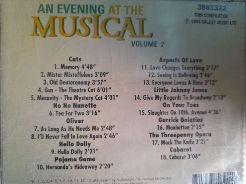 An Evening at the Musical - Volume 2