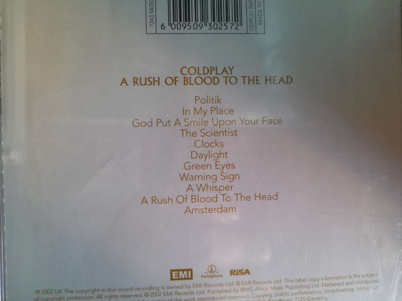 Coldplay - A rush of blood to the head