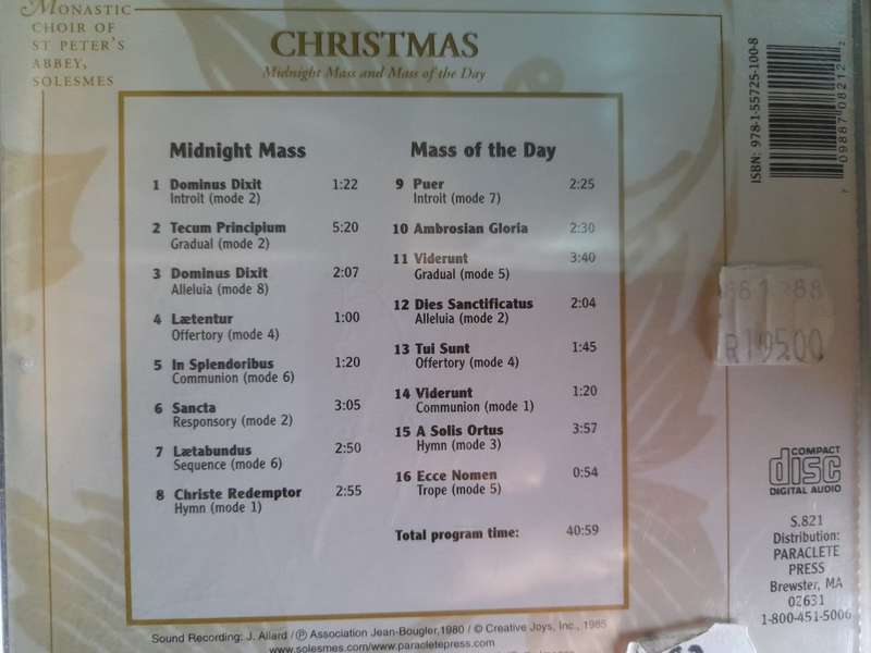 Gregorian Chant - Christmas