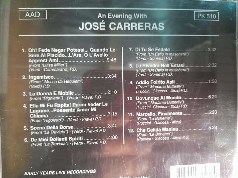 Jose Carreras - An evening with