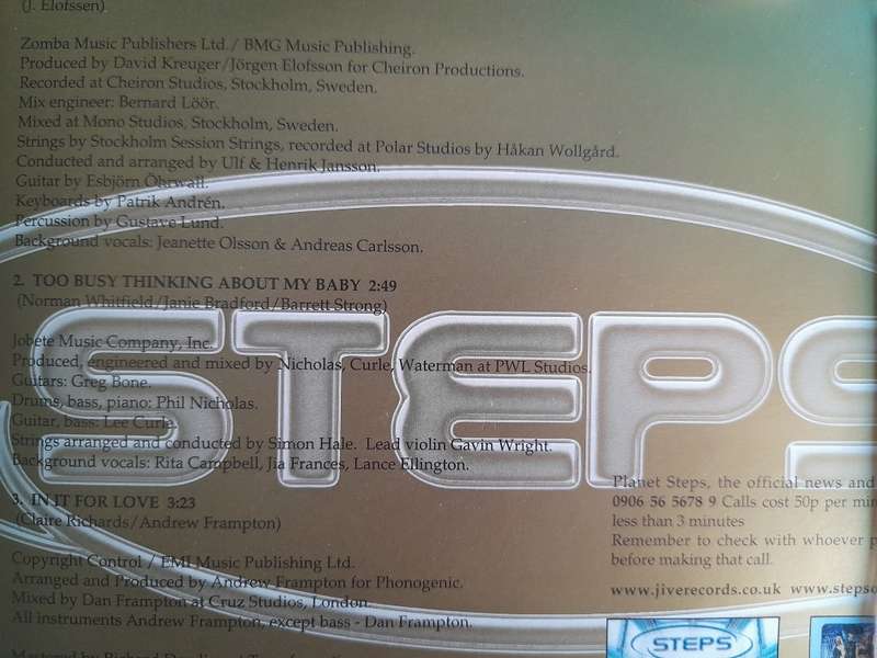 Steps - Its the way you make me feel (Single)