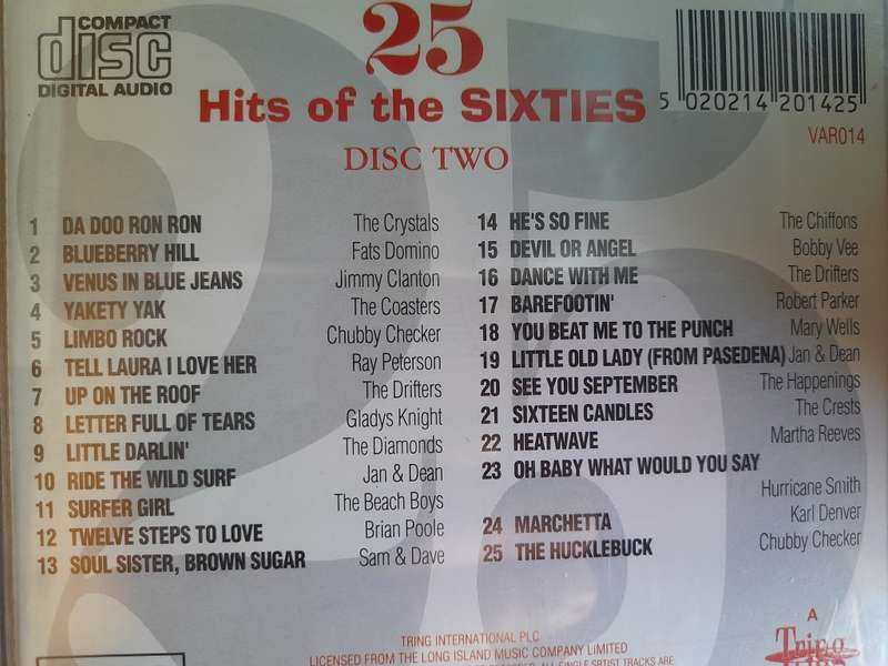 25 Hits of the SIXTIES - Disc 2