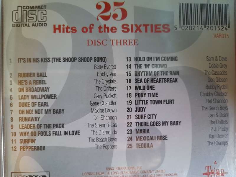 25 Hits of the SIXTIES - Disc 3