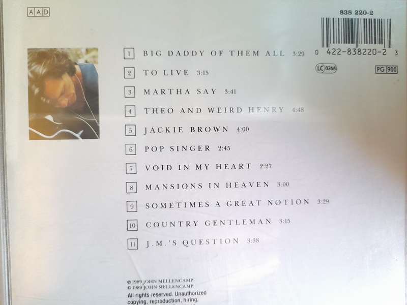 John Cougar Mellencamp - Big Daddy