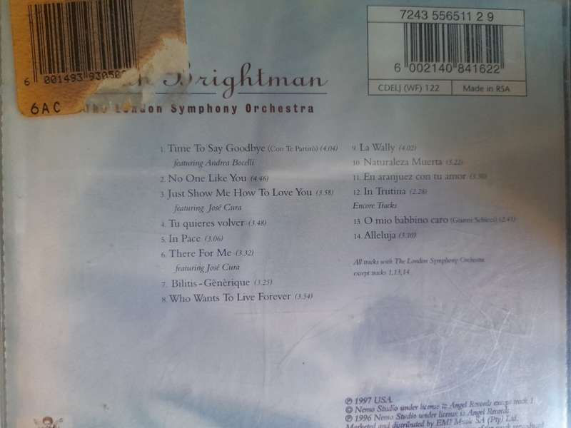 Sarah Brightman - Time to say goodbye