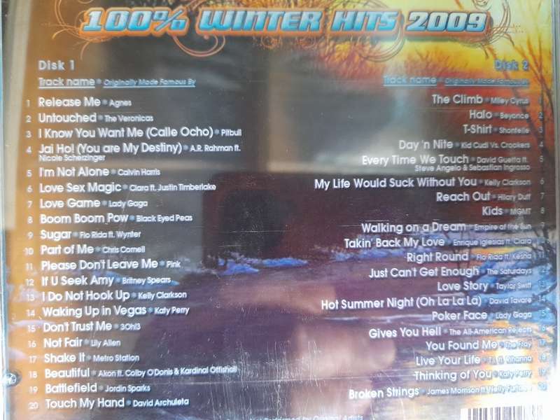 100% Winter Hits 2009 (Double CD)
