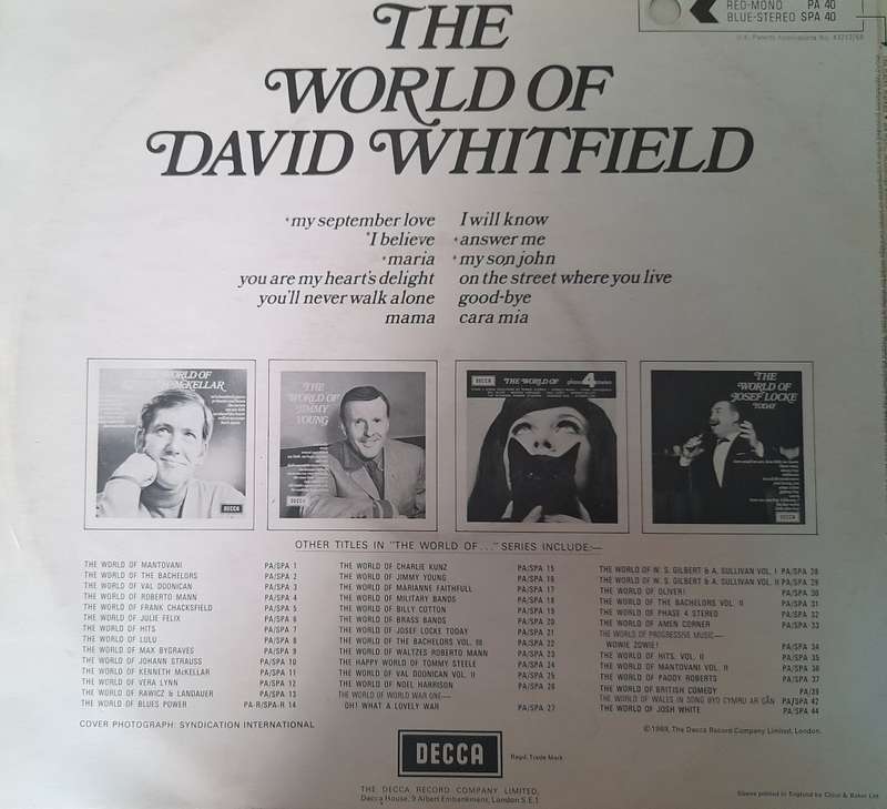 Vinyl: The World of David Whitfield
