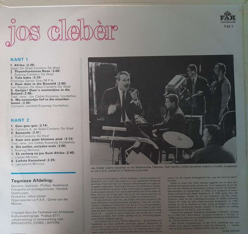 Vinyl: Jos Cleber