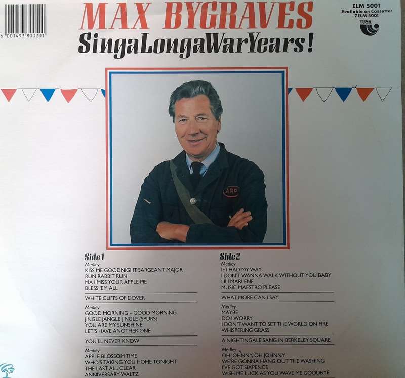 Vinyl: Max Redgraves - Singa Longa War Years