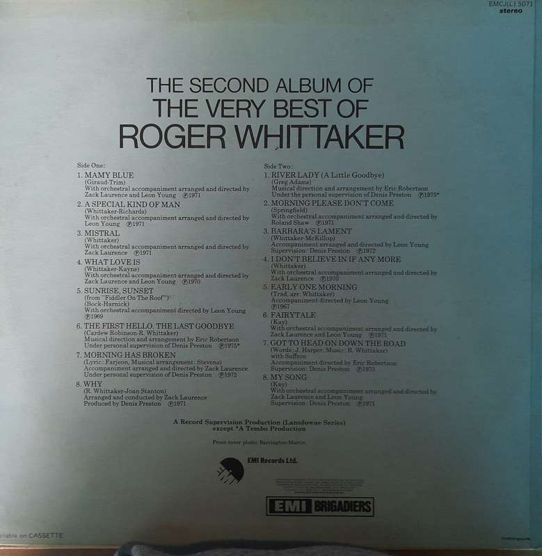 Vinyl: Rodger Whittaker - The very best of...