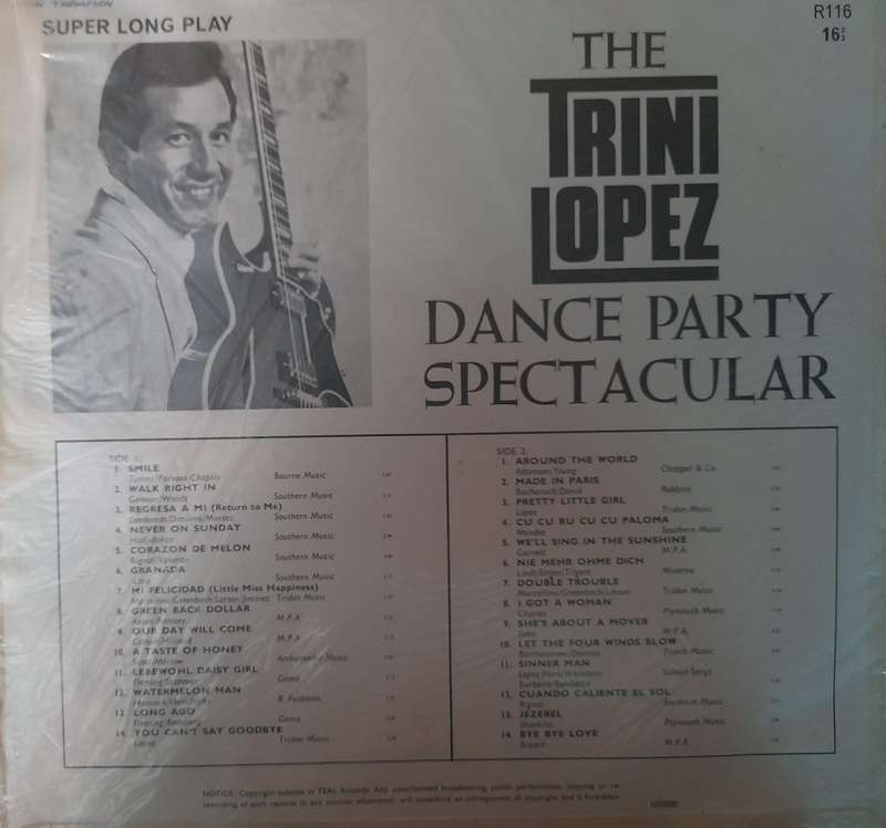 Vinyl: Trini Lopez - Dance Part Spectacular