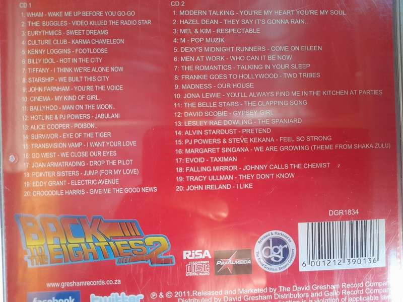 David Gresham - Back to the eighties 2 (Double CD)
