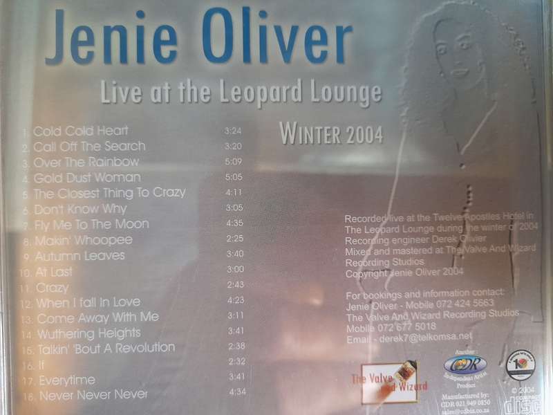 Jennie Oliver - Live at the Leopard Lounge, Winter 2004