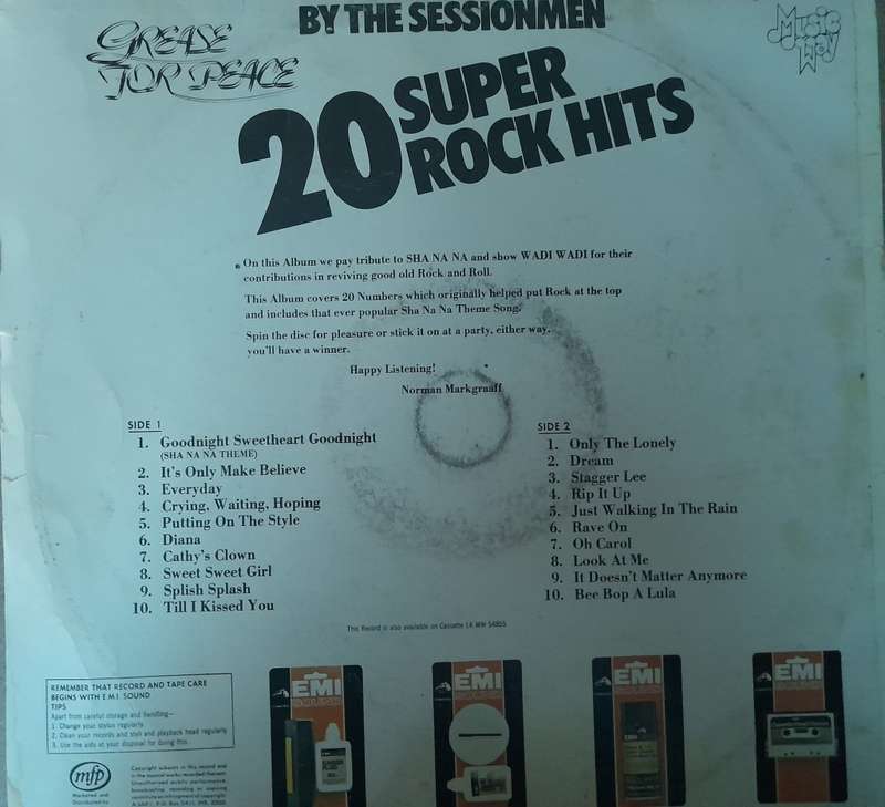 Vinyl: Grease for Peace - 20 Super Rock Hits