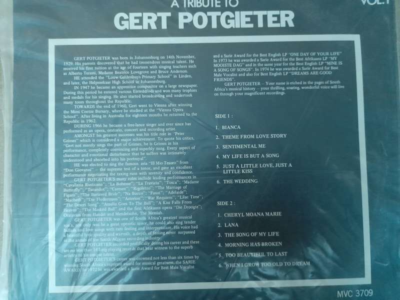 Vinyl: A Tribute to Gert Potgieter Vol.1