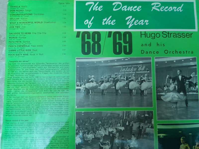 Vinyl: Hugo Strasser and his Orchestra - The Dance record of the year `68/`69