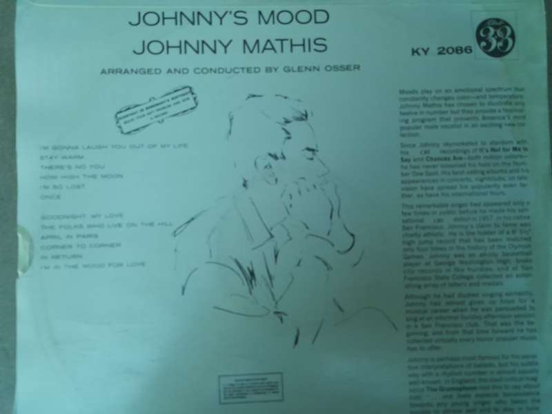 Vinyl: Johnny Mathis - Johnny`s Mood