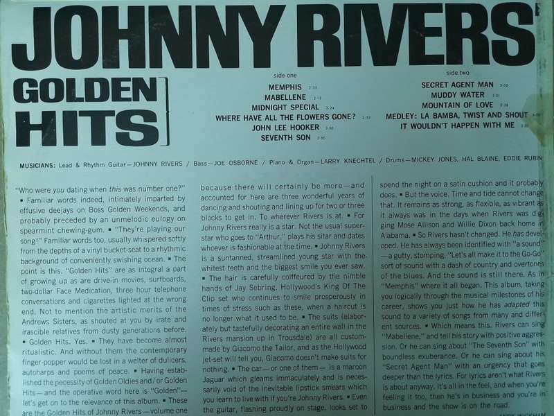 Vinyl: Johnny Rivers - Golden Hits
