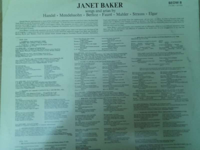 Vinyl: Janet Baker