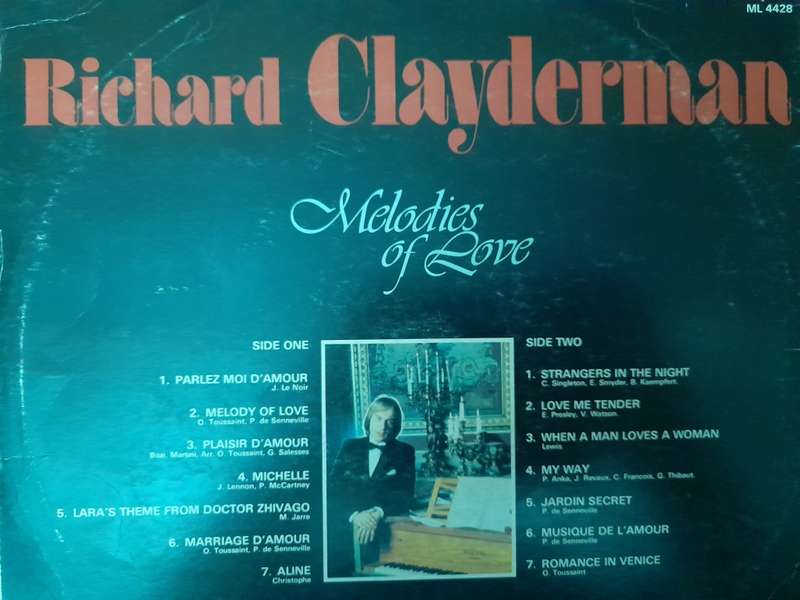 Vinyl: Richard Clayderman - Melodies of Love