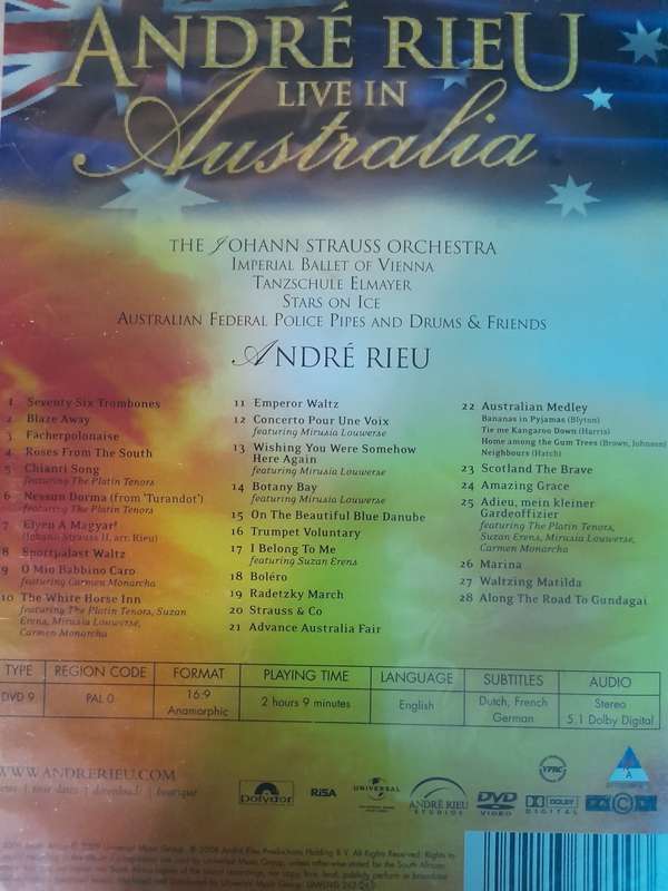 DVD: Andre Rieu - Live in Australia