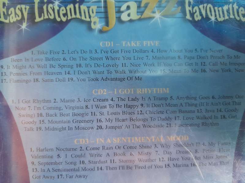 Easy Listening Jazz Favourites ( 3 CD Set)
