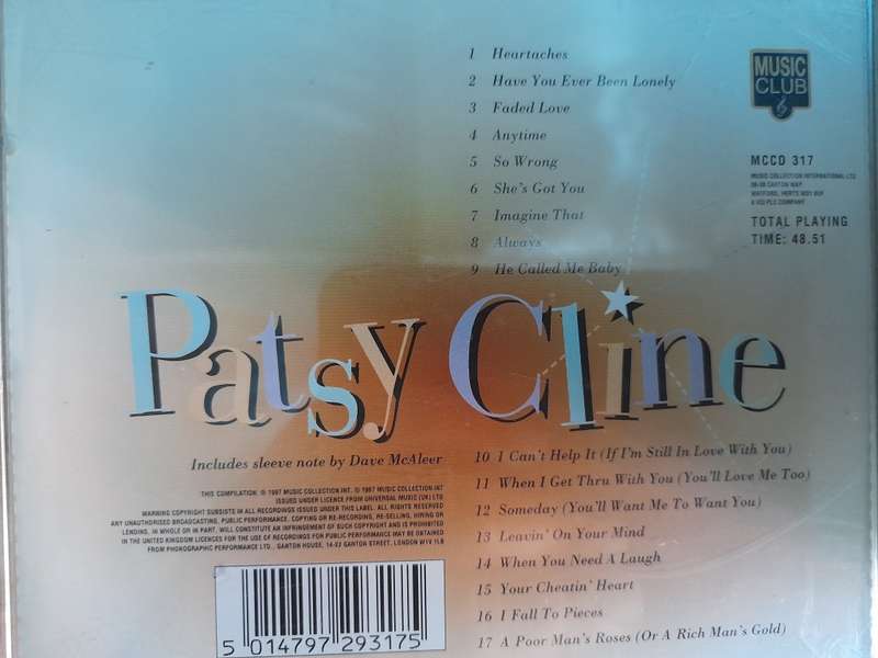 Patsy Cline - Heartaches