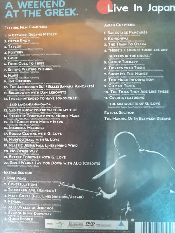 DVD: Jack Johnson and Friends - A Weekend at the Greek