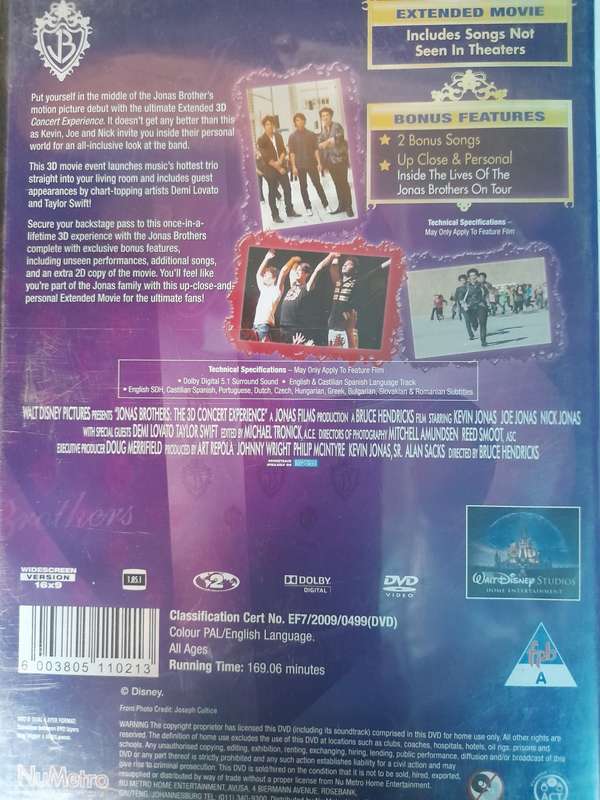 DVD: Jonas Brothers - The 3D Concert Experince
