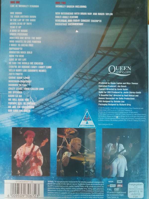 DVD: Queen Live at Wembly Stadium
